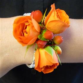 fwthumbWrist corsage- Orange spray roses.jpg